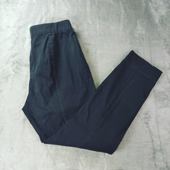 Everlane The Side Zip Stretch‎ Cotton Pant in Black Size 6 Corporate Goth Career - Picture 6 of 8